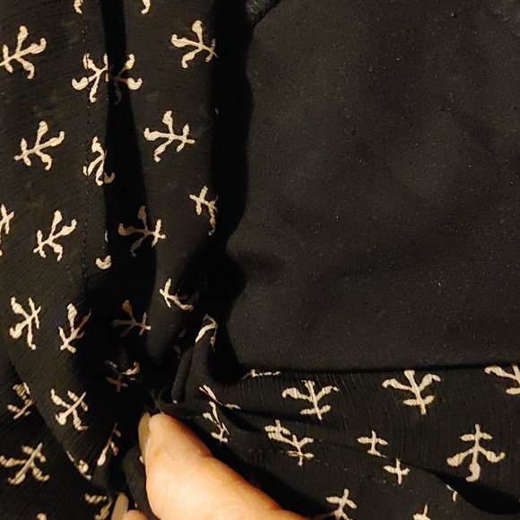 Madewell Brushstroke Sheer Sleeves Paisley Mix Blouse SZ.XS - Picture 10 of 10